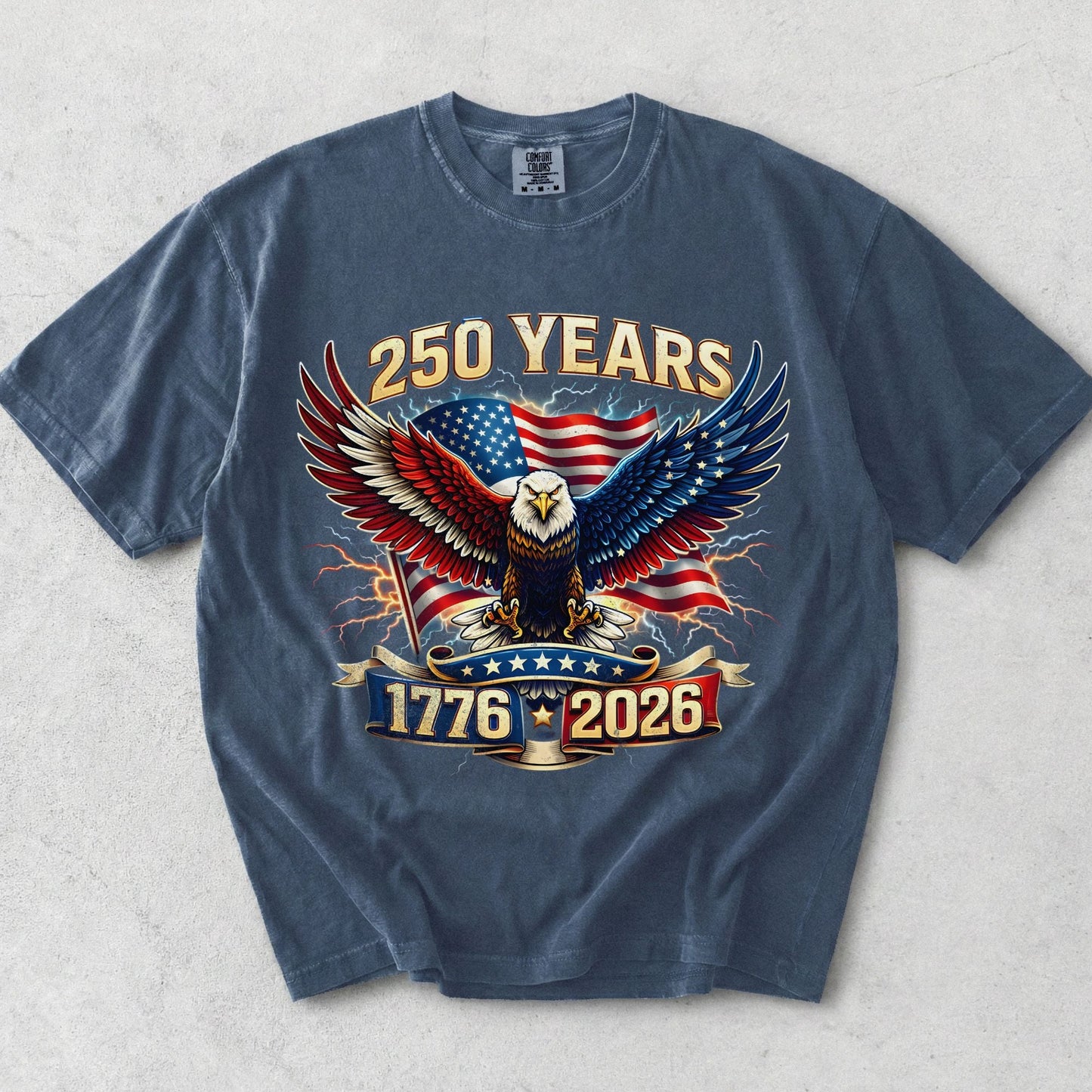 Bold Eagle America 250th Anniversary Shirt | USA Freedom 250 Years Gift - MemorablyMade