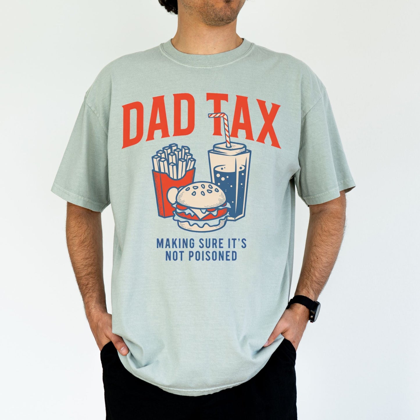 Comfort Colors Dad Tax Shirt, Father's Day Gift - MemorablyMade