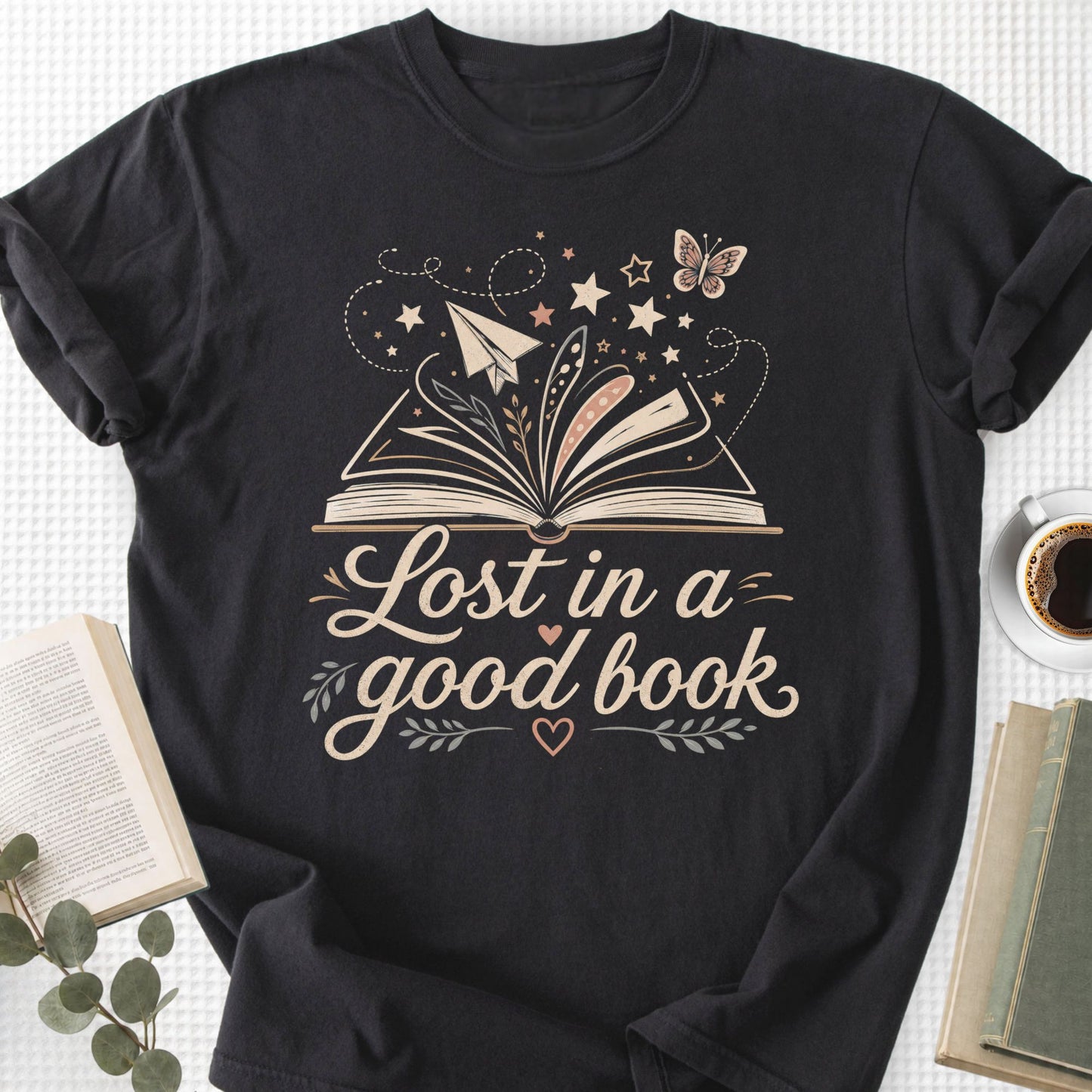 Lost In A Good Book Magical Unisex T-Shirt