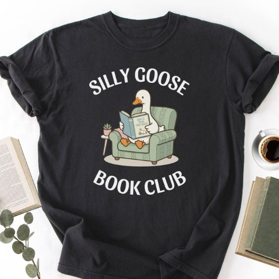 Silly Goose Book Club Unisex T-Shirt MemorablyMade