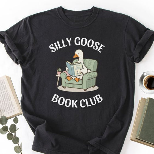 Silly Goose Book Club Unisex T-Shirt MemorablyMade