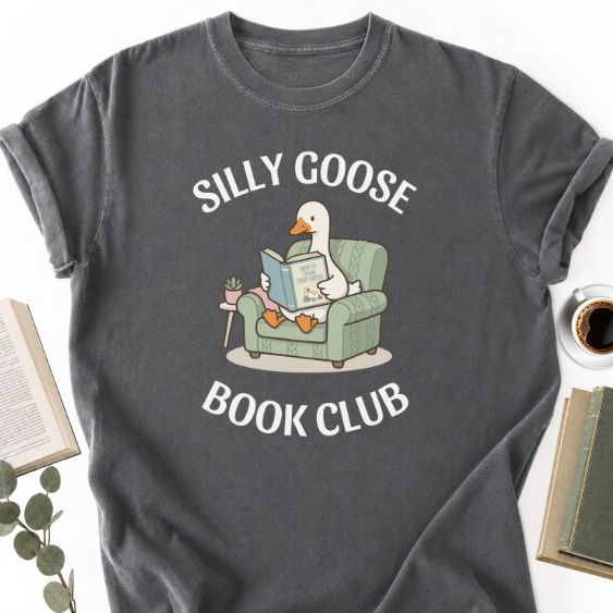 Silly Goose Book Club Unisex T-Shirt MemorablyMade