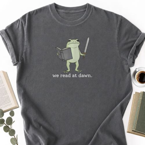We Read At Dawn Frog Shirt MemorablyMade