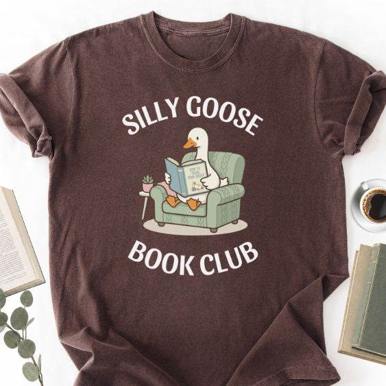 Silly Goose Book Club Unisex T-Shirt MemorablyMade