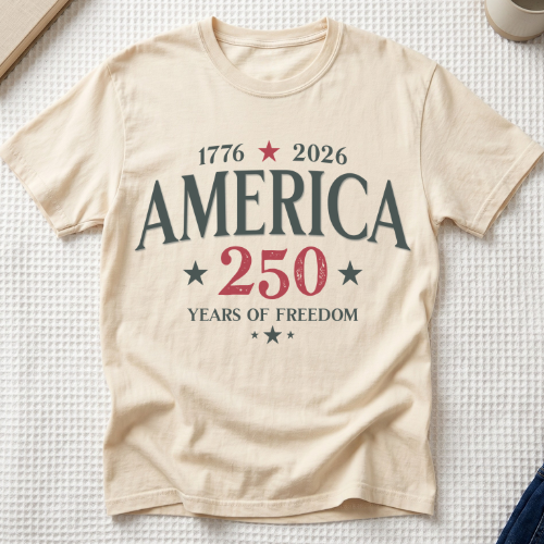 America 250 Years of Freedom Shirt - 250th Anniversary Gift MemorablyMade