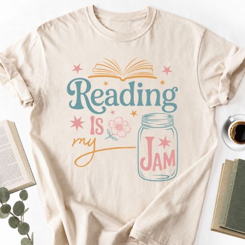 Reading Is My Jam Unisex T-Shirt MemorablyMade