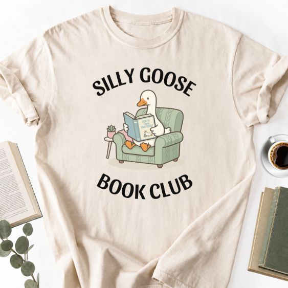 Silly Goose Book Club Unisex T-Shirt MemorablyMade