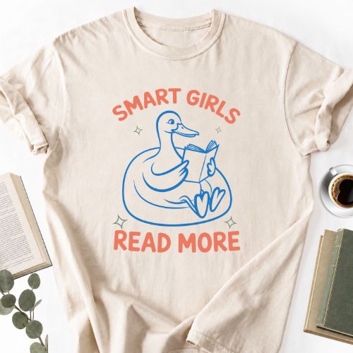 Smart Girls Read More Goose Unisex Shirt MemorablyMade