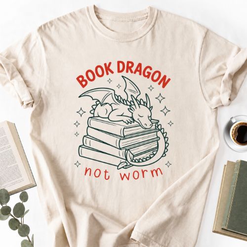 Book Gragon Not Worm Unisex T-Shirt MemorablyMade