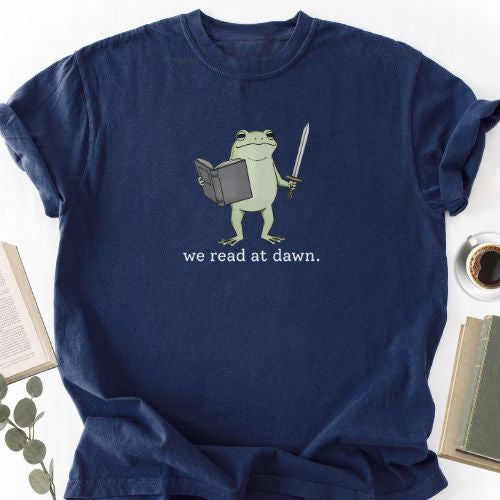 We Read At Dawn Frog Shirt MemorablyMade