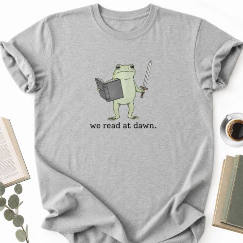 We Read At Dawn Frog Shirt MemorablyMade
