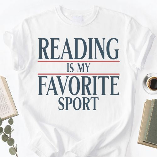 Reading is my Favorite Sport Unisex Shirt MemorablyMade