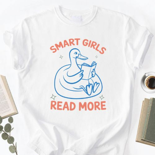 Smart Girls Read More Goose Unisex Shirt MemorablyMade
