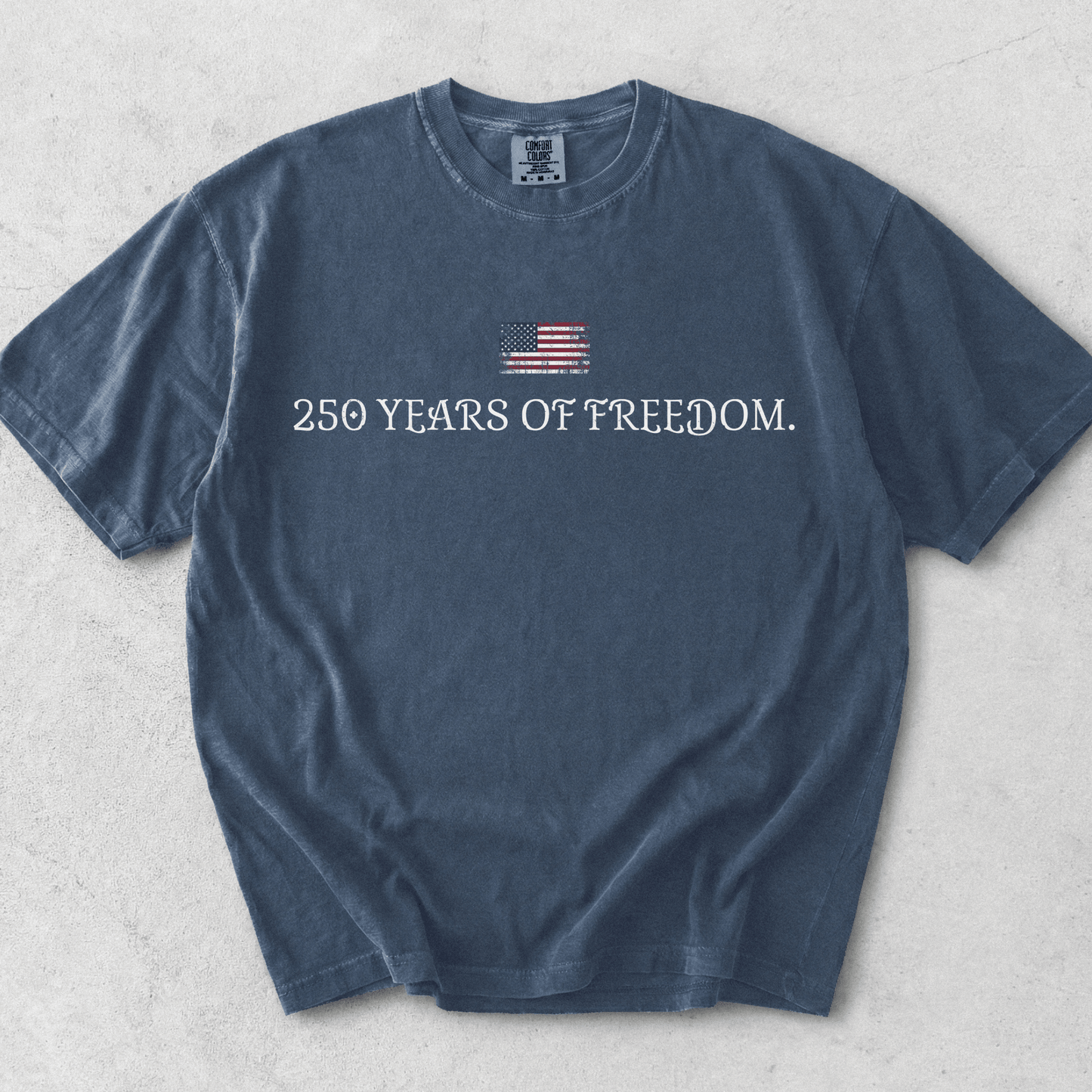 America 250 Years of Freedom Minimalist Shirt | 4th of July 2026 Anniversary Tee - MemorablyMade