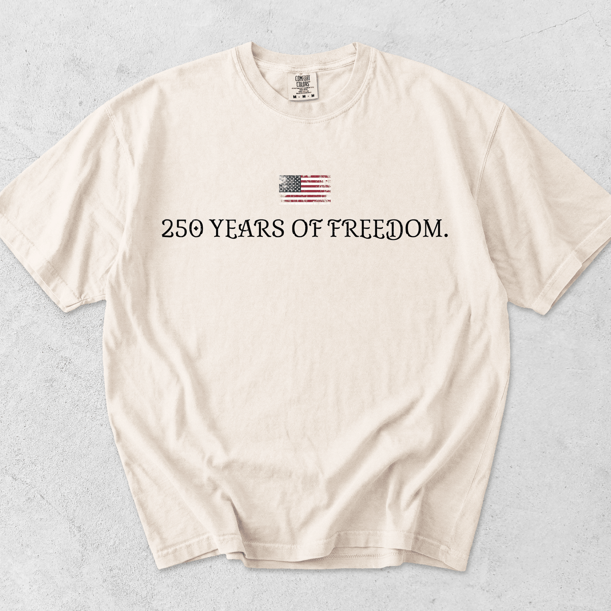 America 250 Years of Freedom Minimalist Shirt | 4th of July 2026 Anniversary Tee - MemorablyMade