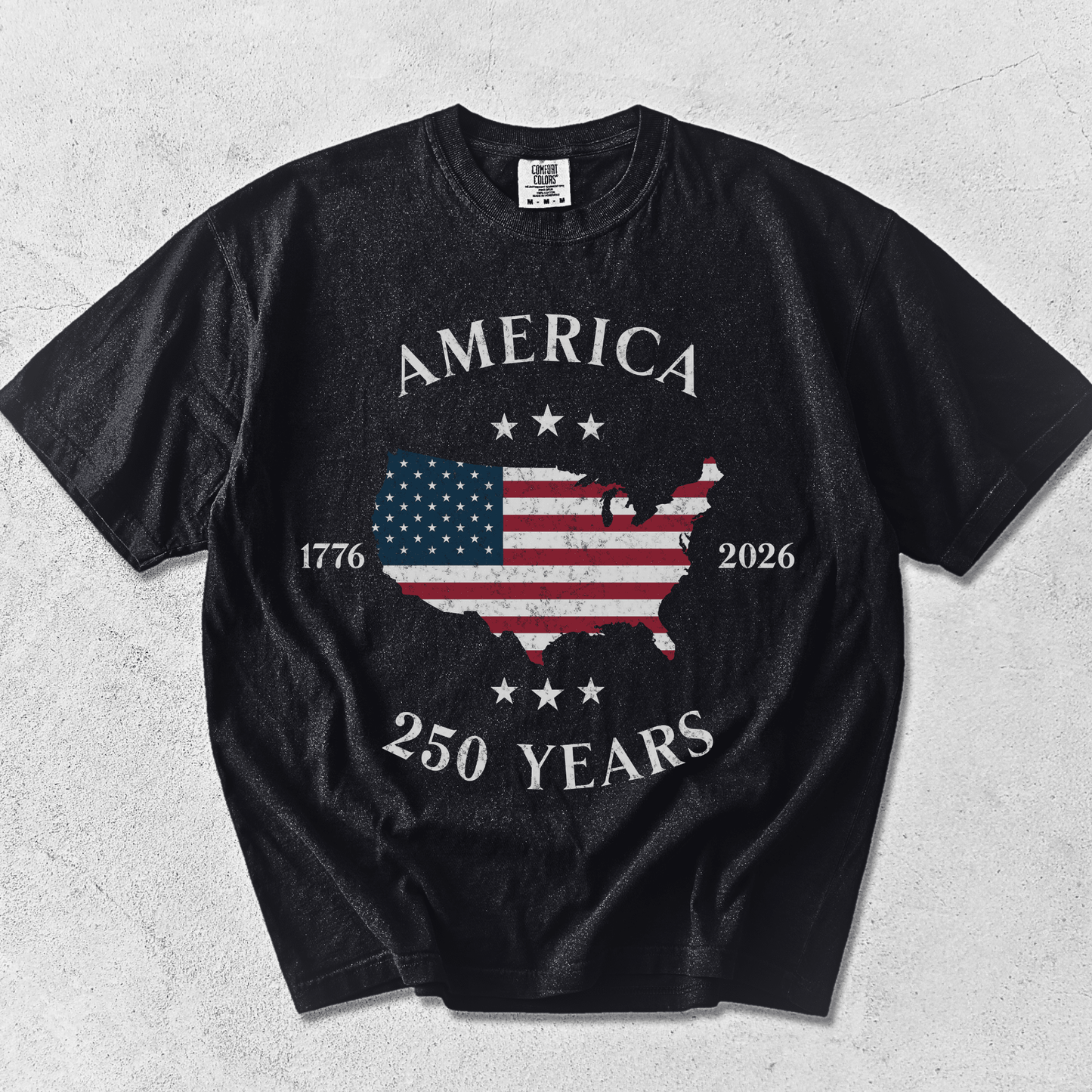 America 250th Anniversary Patriotic Shirt | Semiquincentennial 1776–2026 Tee | America's 250 Birthday Gifts | Comfort Colors - MemorablyMade