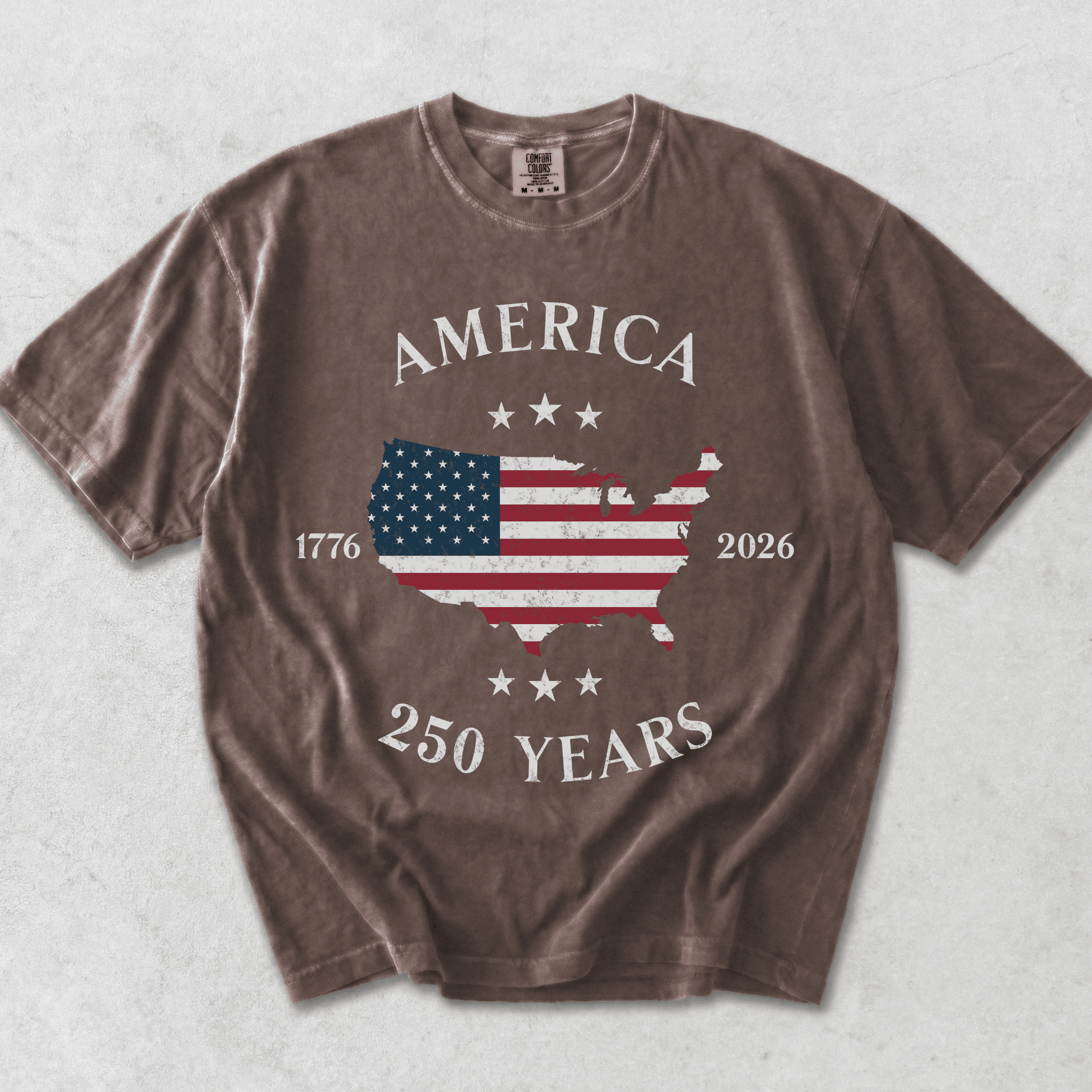 America 250th Anniversary Patriotic Shirt | Semiquincentennial 1776–2026 Tee | America's 250 Birthday Gifts | Comfort Colors - MemorablyMade