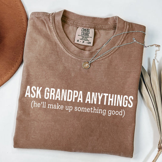Ask Grandpa Anything T-Shirt - MemorablyMade