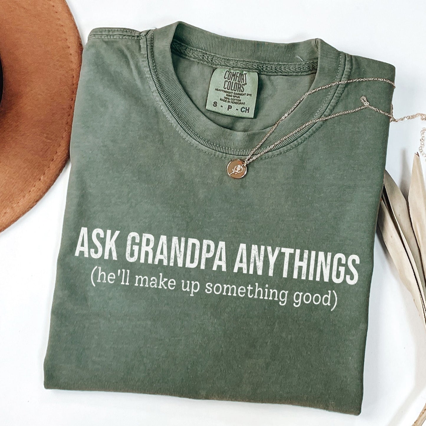 Ask Grandpa Anything T-Shirt - MemorablyMade