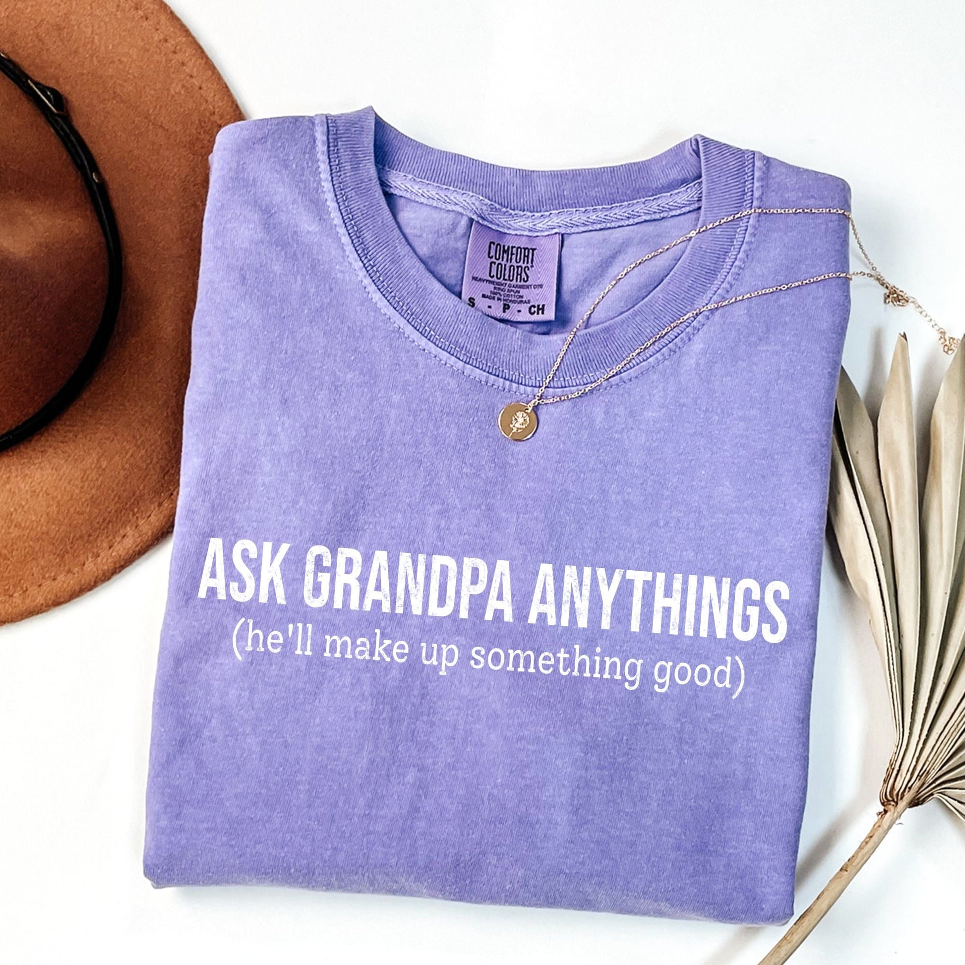 Ask Grandpa Anything T-Shirt - MemorablyMade