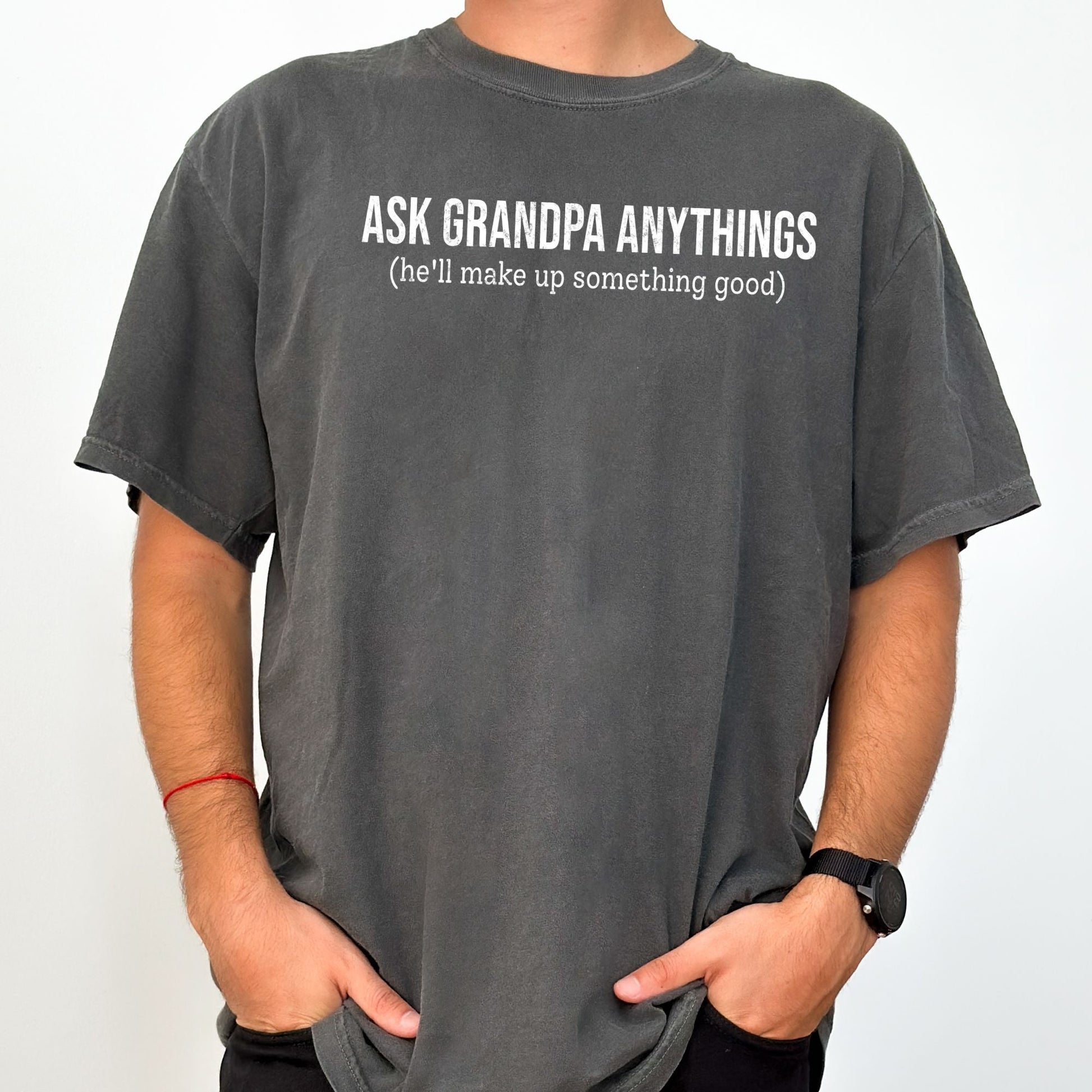 Ask Grandpa Anything T-Shirt - MemorablyMade