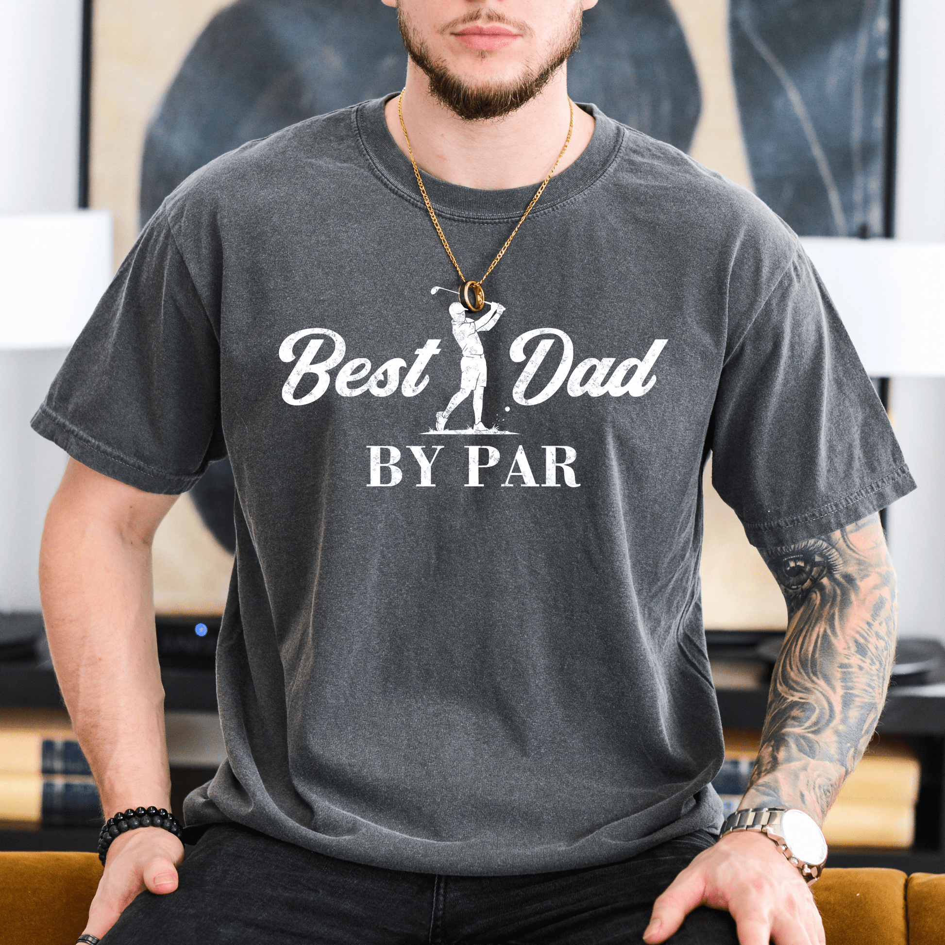 Best Dad By Par T-Shirt - MemorablyMade