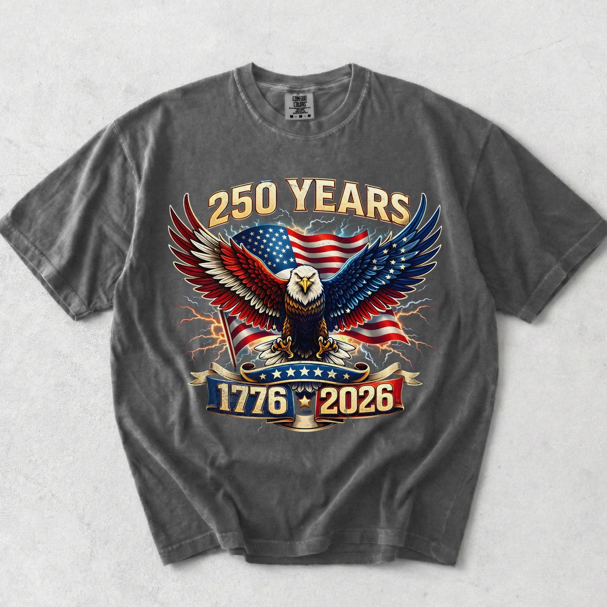 Bold Eagle America 250th Anniversary Shirt | USA Freedom 250 Years Gift - MemorablyMade