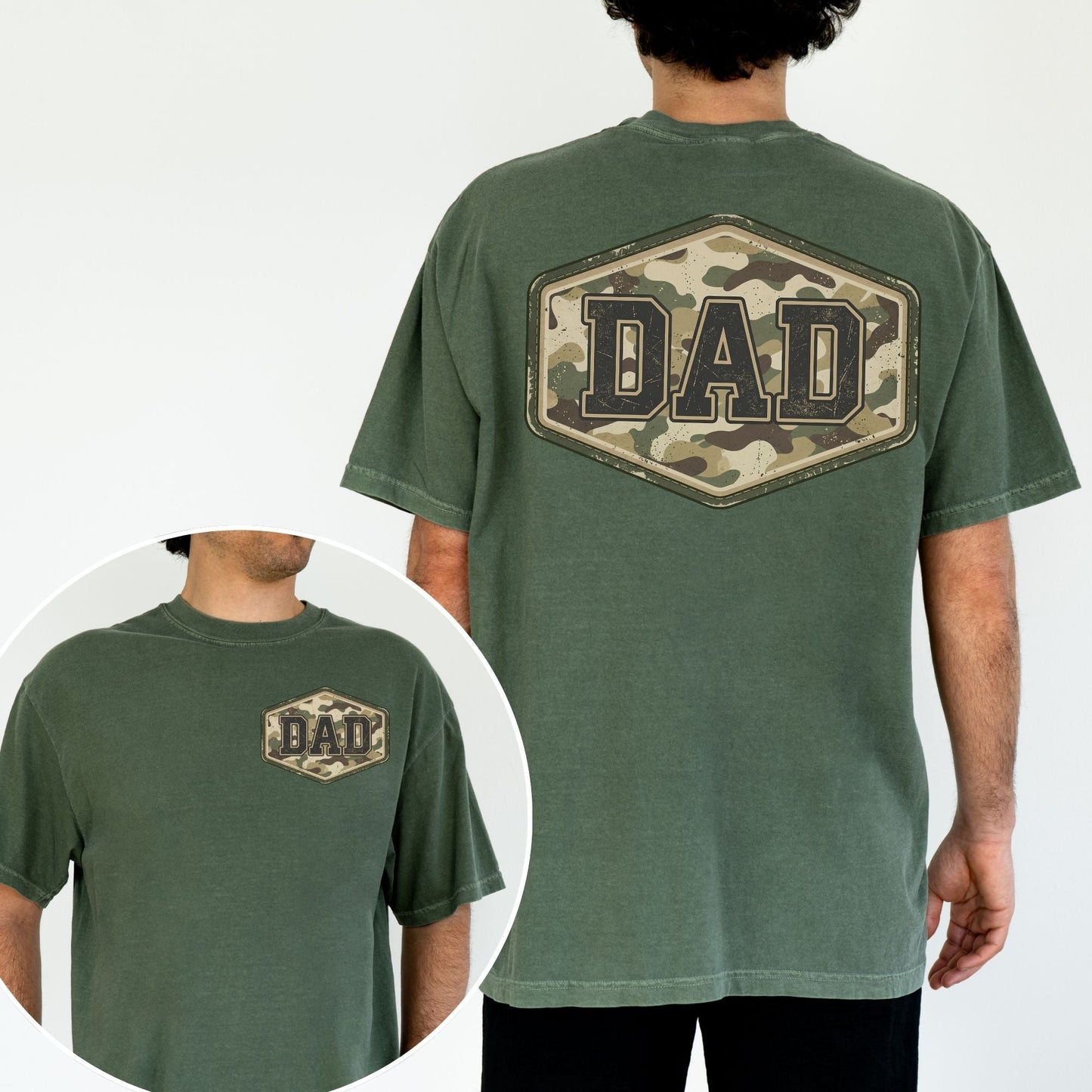 Comfort Colors® Camouflage Dad Shirt, Father's Day Gift - MemorablyMade