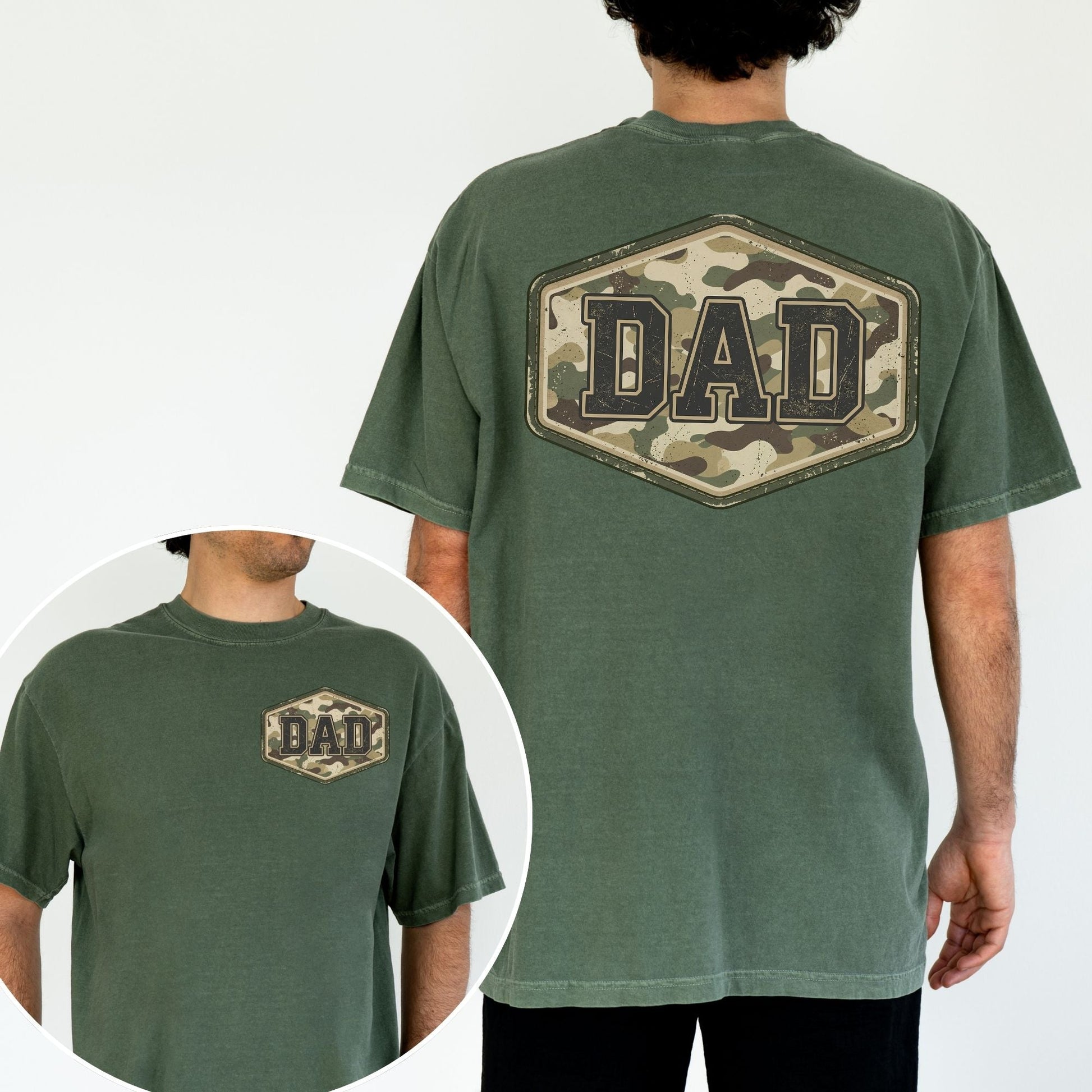 Comfort Colors® Camouflage Dad Shirt, Father's Day Gift - MemorablyMade