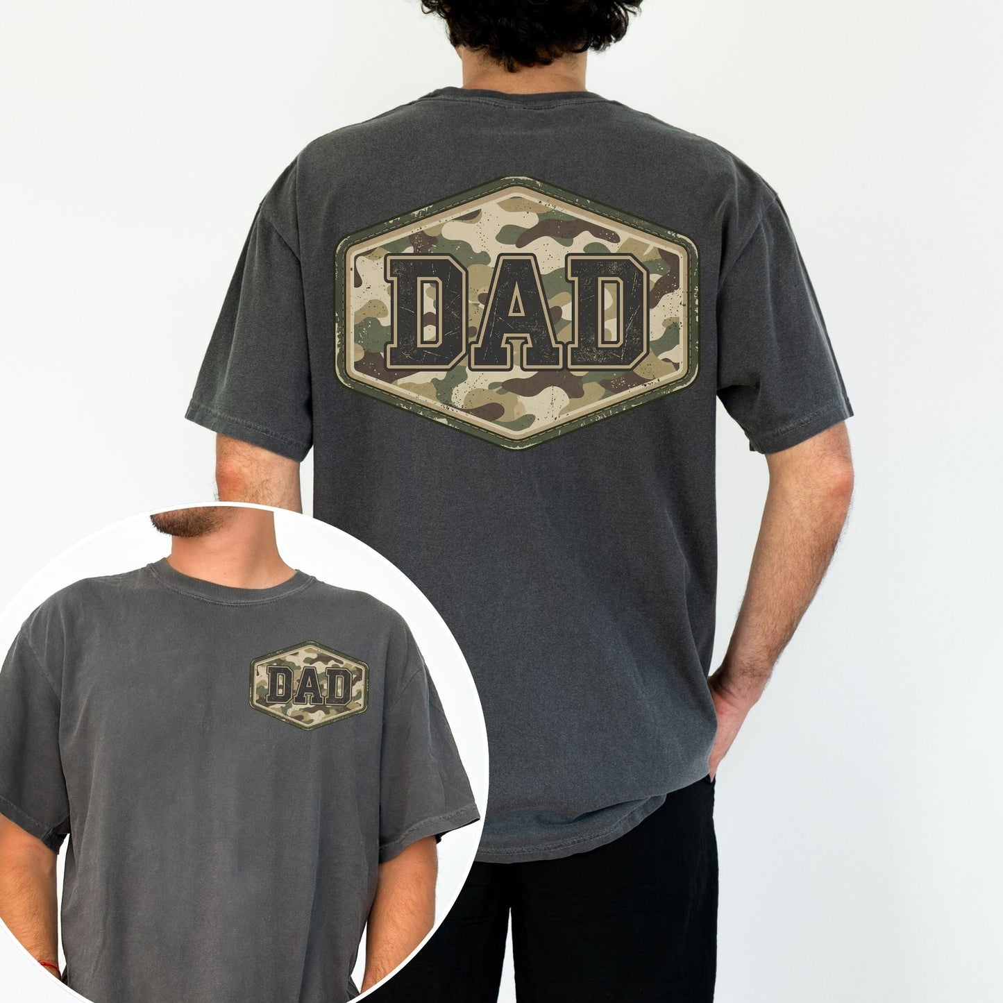 Comfort Colors® Camouflage Dad Shirt, Father's Day Gift - MemorablyMade