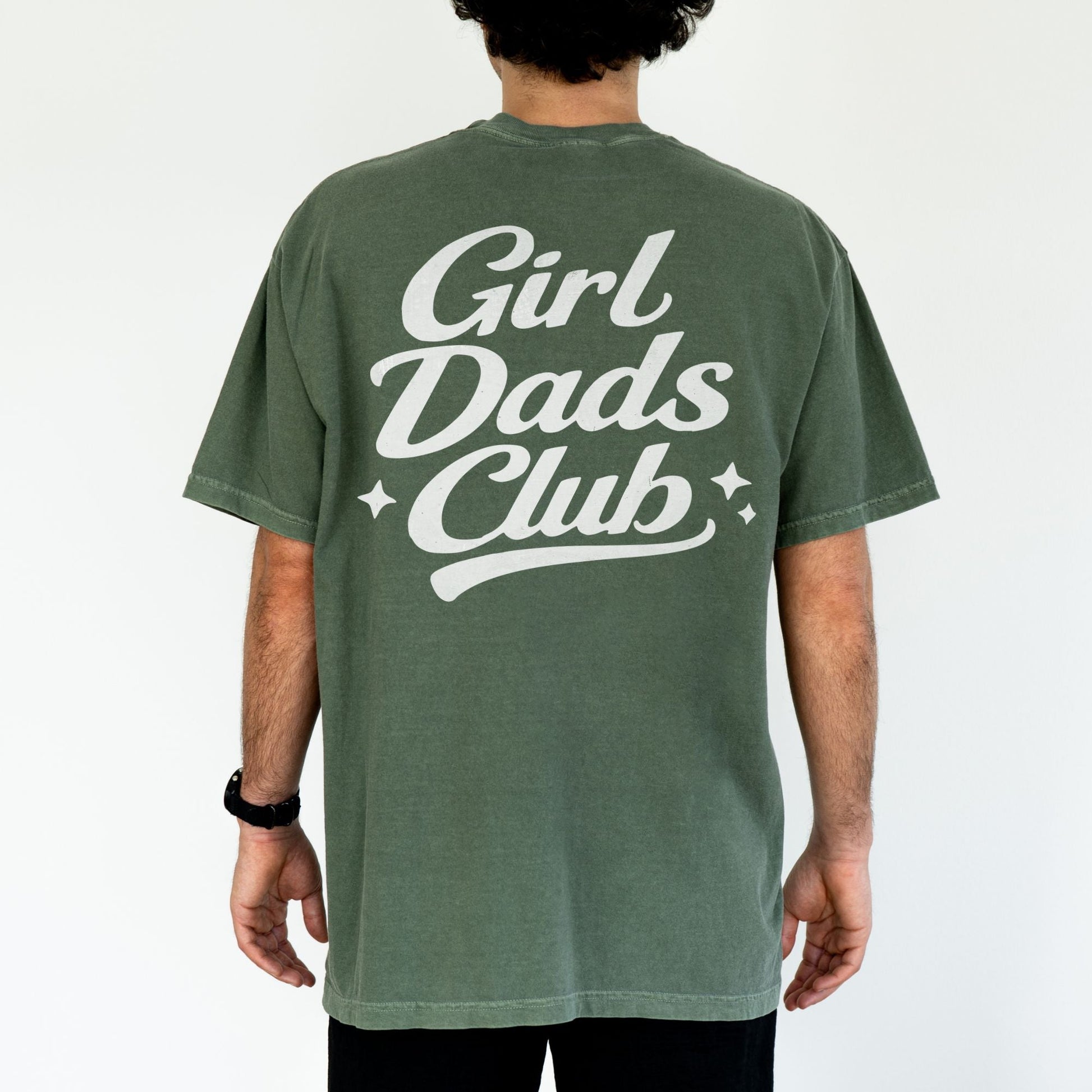 Comfort Colors Girl Dads Club Shirt, Father's Day Gift - MemorablyMade
