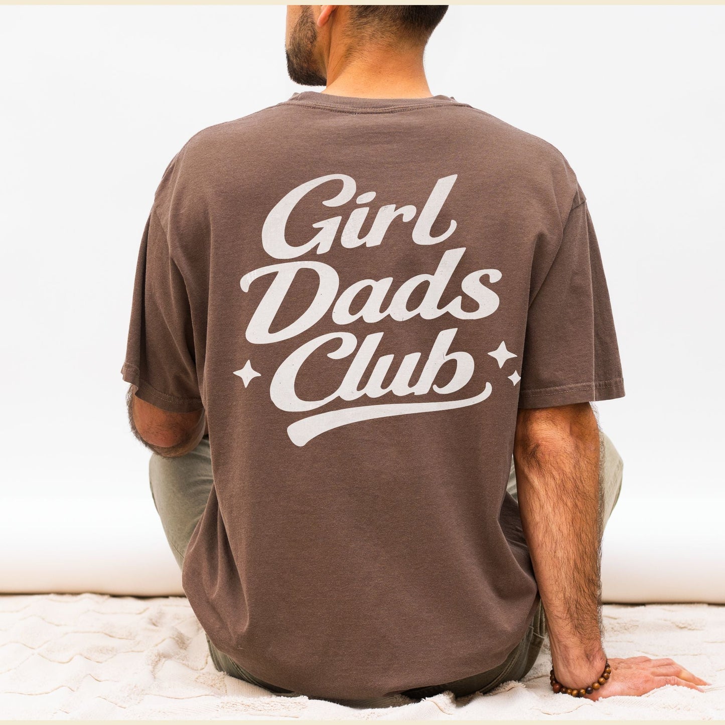Comfort Colors Girl Dads Club Shirt, Father's Day Gift - MemorablyMade