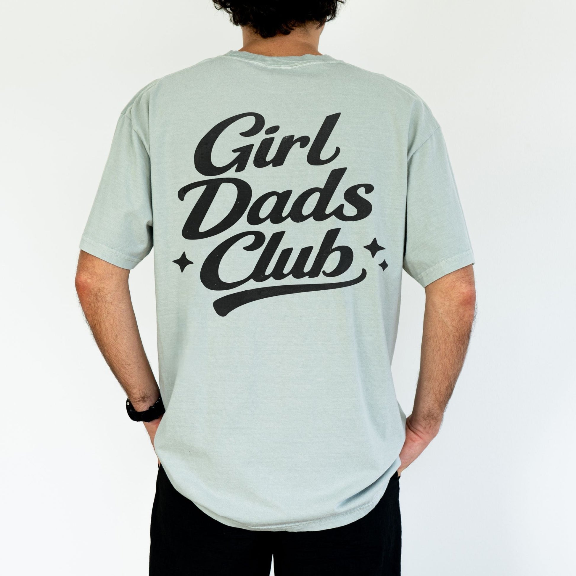 Comfort Colors Girl Dads Club Shirt, Father's Day Gift - MemorablyMade