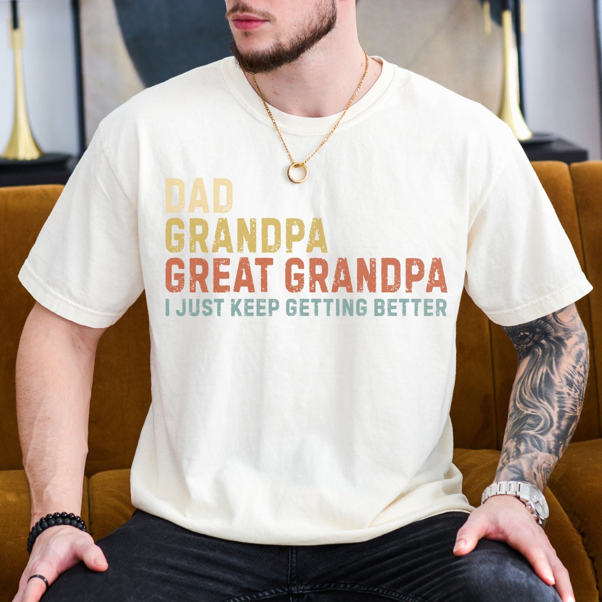 Dad Grandpa and Great Grandpa T-Shirt, Father's Day Gift - MemorablyMade