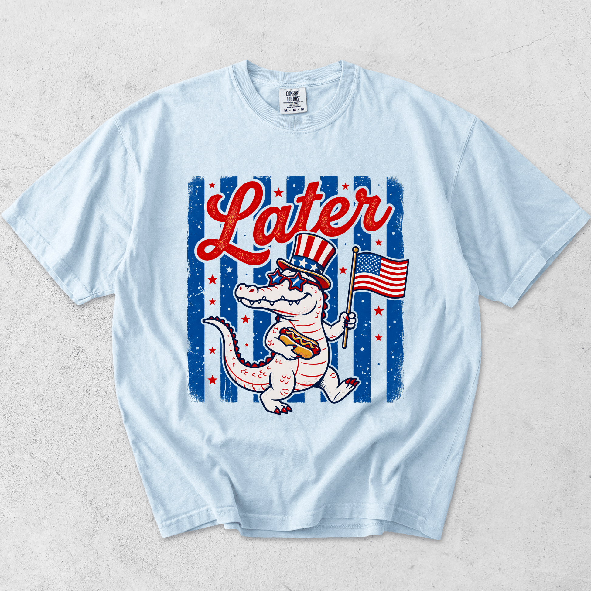 Later Gator 4th Of July Shirt - Comfort Colors Tee - MemorablyMade