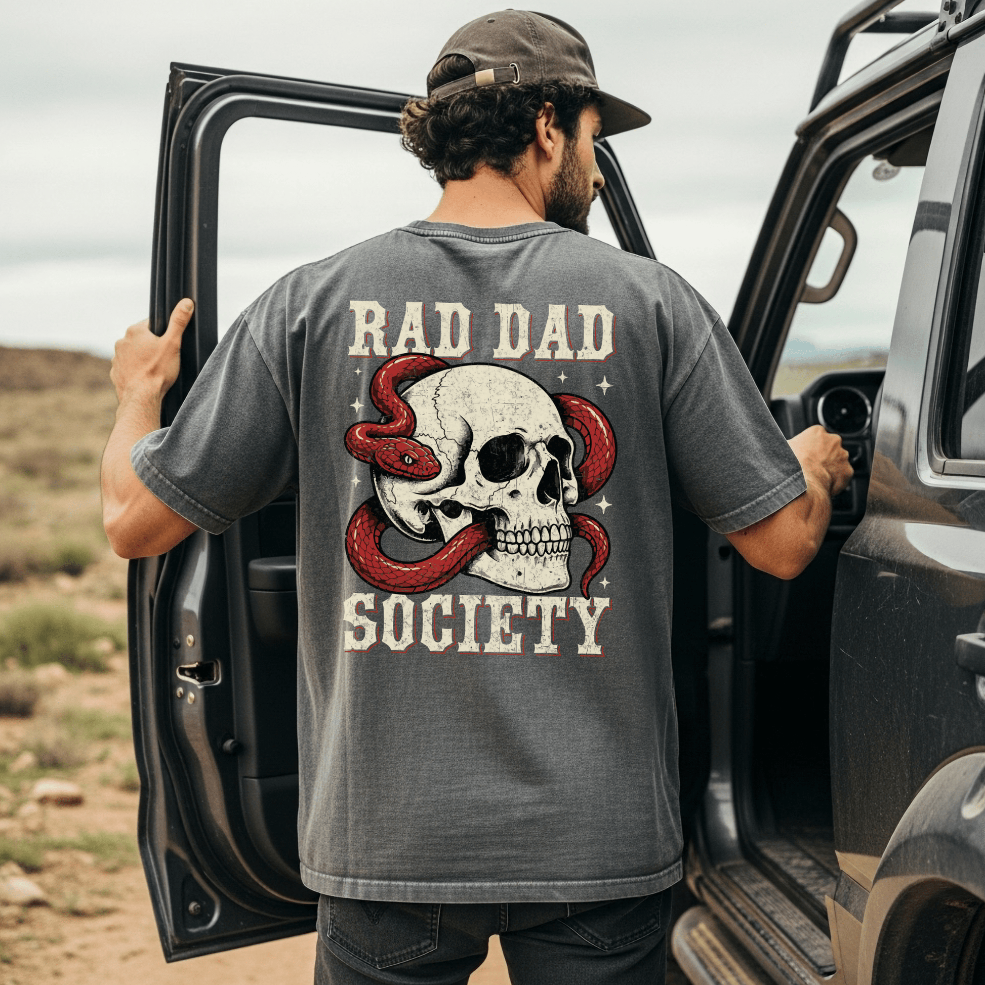 Rad Dad Society T-Shirt - MemorablyMade