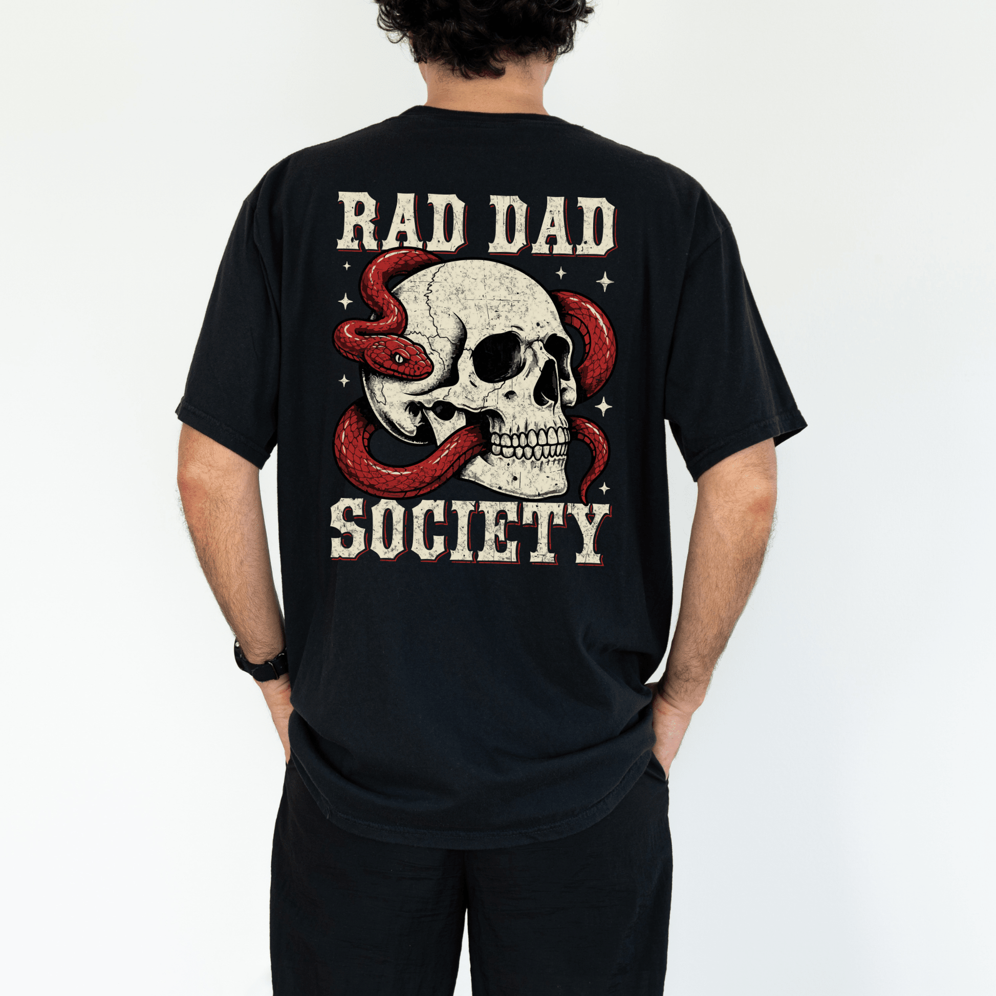 Rad Dad Society T-Shirt - MemorablyMade