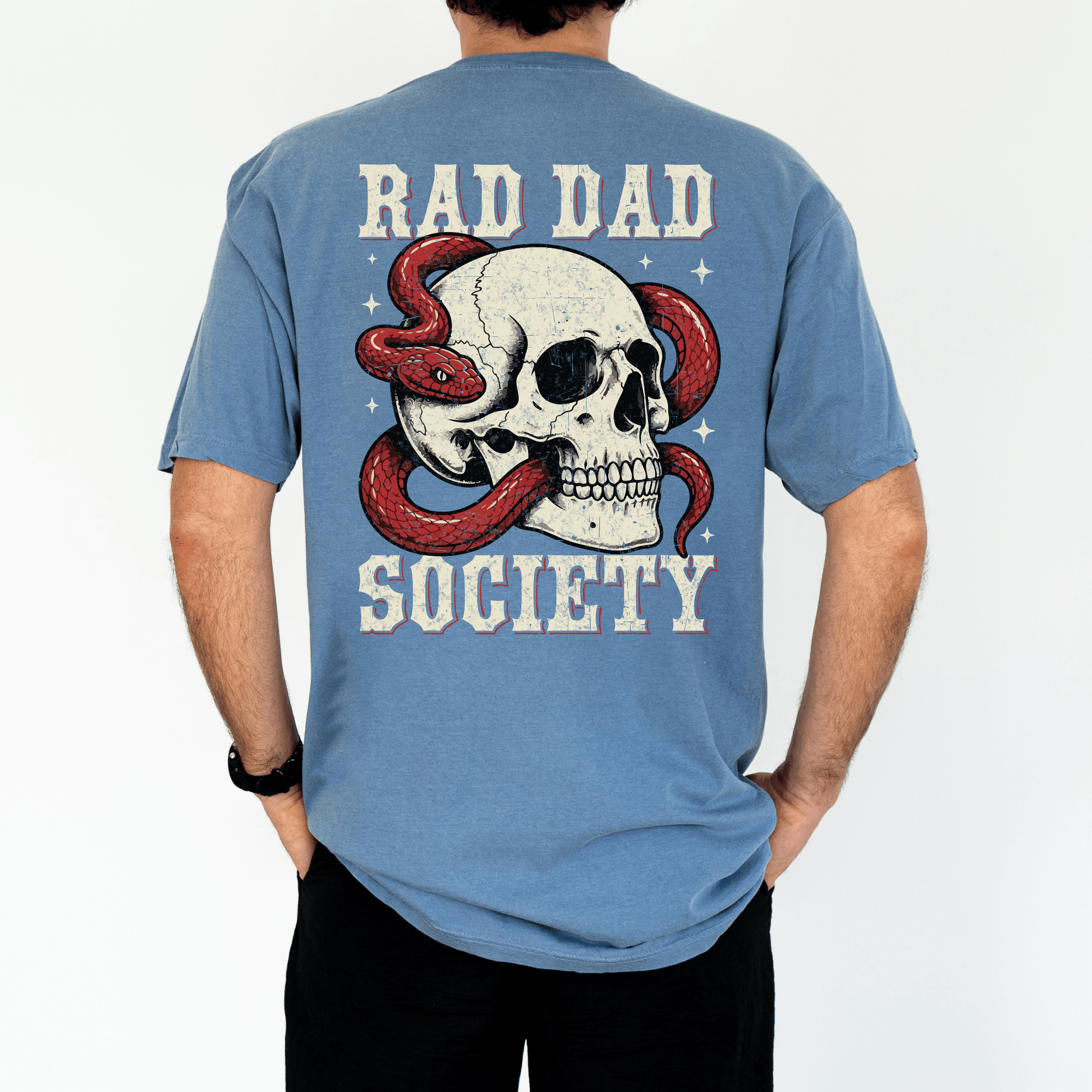 Rad Dad Society T-Shirt - MemorablyMade