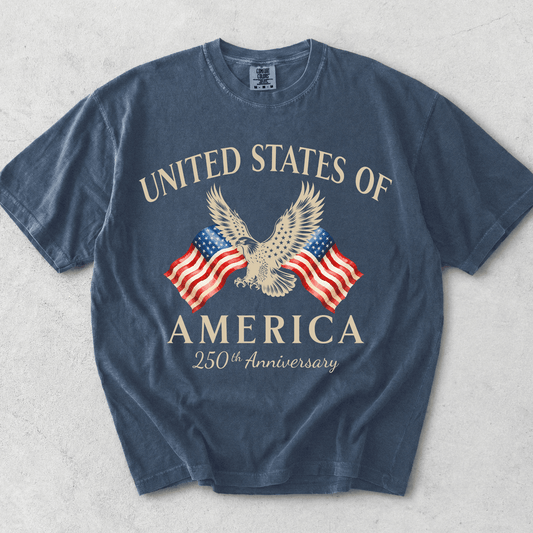 United States of America 250th Anniversary Shirt | 4th of July 2026 Eagle Tee - MemorablyMade