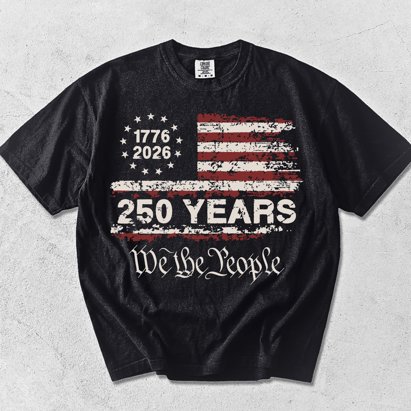 USA 250th Anniversary Vintage Patriotic Shirt | 4th of July 2026 We The People Tee | America 250 Birthday Gift - MemorablyMade