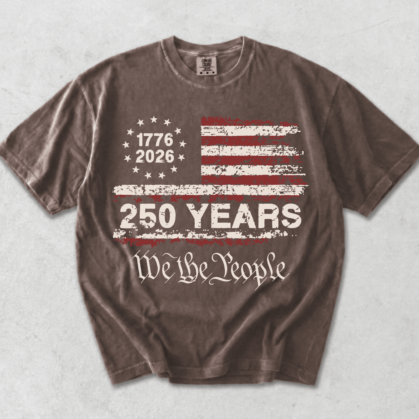 USA 250th Anniversary Vintage Patriotic Shirt | 4th of July 2026 We The People Tee | America 250 Birthday Gift - MemorablyMade