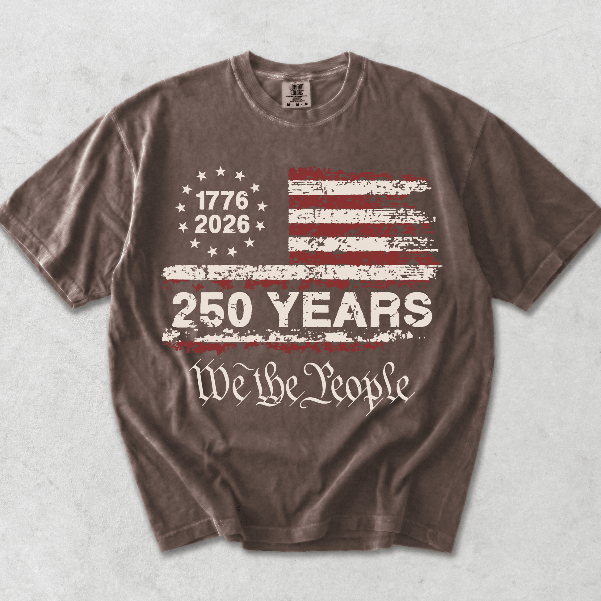 USA 250th Anniversary Vintage Patriotic Shirt | 4th of July 2026 We The People Tee | America 250 Birthday Gift - MemorablyMade