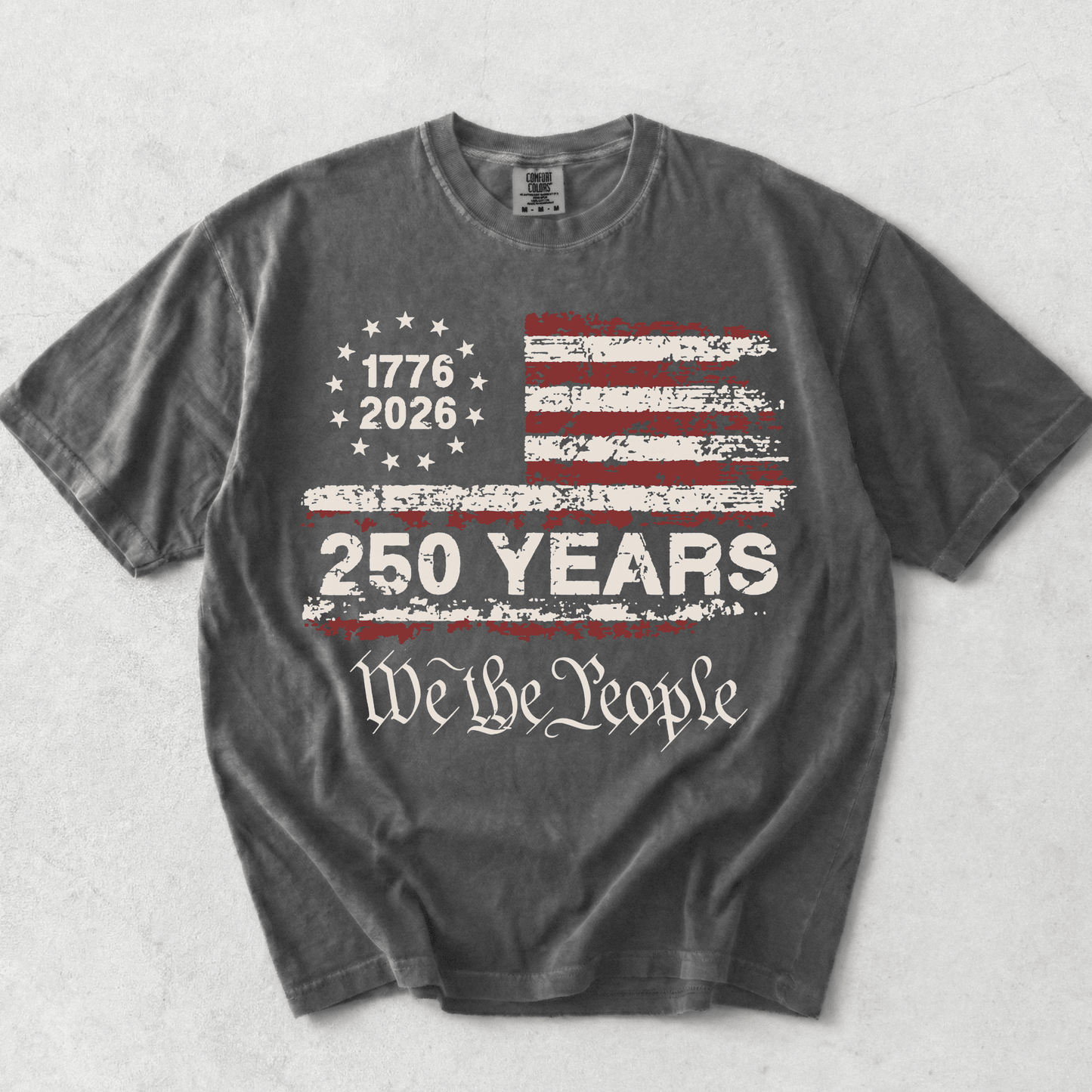 USA 250th Anniversary Vintage Patriotic Shirt | 4th of July 2026 We The People Tee | America 250 Birthday Gift - MemorablyMade